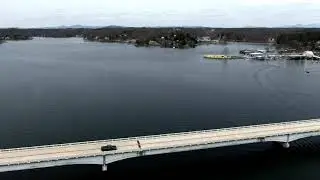 Aerial of Smith Mountain Lake, VA