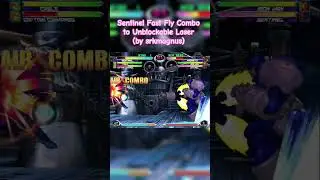MvC2: Sentinel Fast Fly Combo to Unblockable Laser (by srkmagnus)