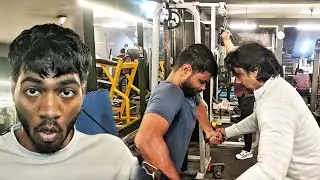 Chest Ke Training Coach Ke Saath😮 |Secret Traning Chest and Triceps Full Heavy Weight |Vlog-41|