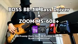 【BOSS BB-1X & ZOOM MS-60B+】Bass Driver, Xotic BB Preamp modeling & GLAM COMP (by Bass Player beats.)