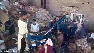 waste Paper gatta horizontal Baling press machine