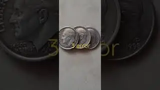 3 &Ugrave;S ERROR  DIME COIN YAER 1990 P 1998 D 1990 P MY WOTASSPP  +91 7383272681