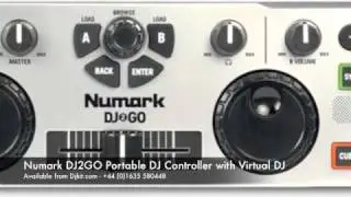 Numark DJ2GO Portable DJ Controller Virtual DJ Lite