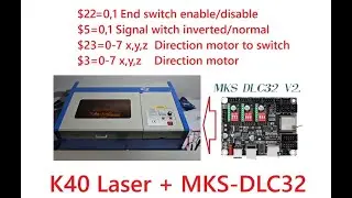 Tutorial come cambiare scheda k40 laser originale con la scheda mkd-dlc32 wifi #costycnc