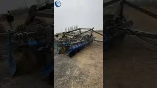 High-Speed Stubble Harrow | Folded & Field Operation Demo #grainbinsilostiffenerproductionline