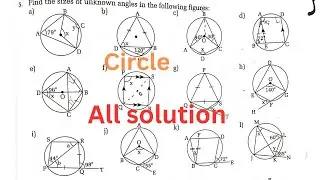 Find the size of unknown angles || Circle ||Geometry || Nepali