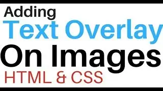 Show Overlay Text On An Image Bottom Using CSS Script On HTML Page