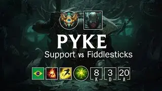 Pyke Support vs Fiddlesticks - BR Challenger Patch 8.12