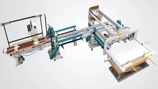 Automatic D. D. Saw Plywood Cutting Machine