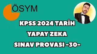 KPSS 2024 TARİH YAPAY ZEKA SINAV PROVASI -30-  #kpss2024 #kpsstarih #kpsstarihdenemesi #ösym
