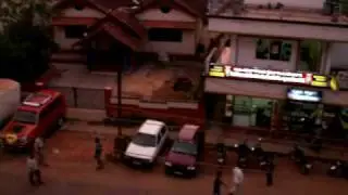 India, Udupi (ಉಡುಪಿ) early morning from our Hotel Balcony