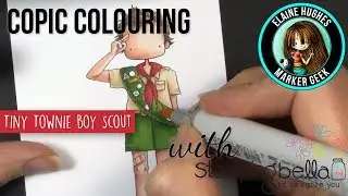 Copic Colouring Stamping Bella 2019: Tiny Townie Boy Scout rubber stamp set