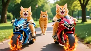 Mama Cat Trims Fur on the Farm and Makes Tiger Hat For Kittens At Home🐾🎩🐯