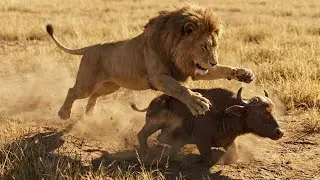 Rescue | Mother Buffalo Fights a Lion to Save Her Calf | Animal Rescue