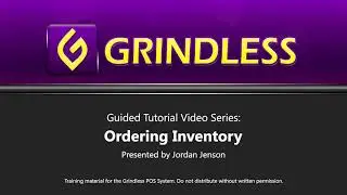 Grindless POS Training: Ordering Inventory