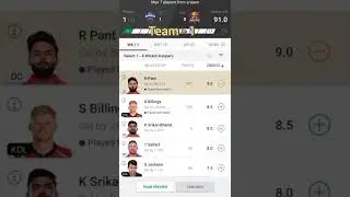 DC vs KOL dream11 team prediction / IPL 2022 / IPL Fantasy Team / DC vs KKR Dream11 YouTube Shorts