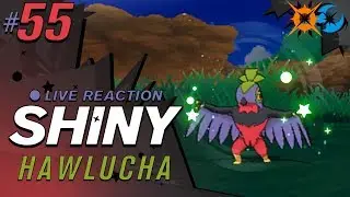 THE COOLEST SHINY! SHINY HAWLUCHA! • Pokémon Ultra Sun and Moon Shiny Reaction #55 • CBAD