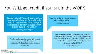 APES Exam Guide tips 4: Exam Scores, Credit, and Placement