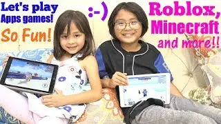 Playing ROBLOX, MINECRAFT and other APPS Games. Play w/ Hulyan and Maya! Toy Channel