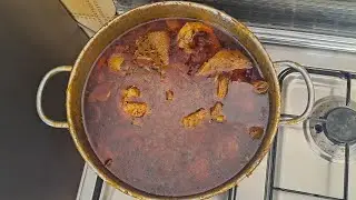 How i  cook nigerian banga soup with dried bitterleaf that goes well with rice vlogmas Day 17