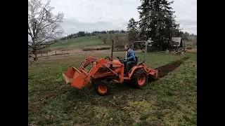 Tilling up the garden for the 2021 season
