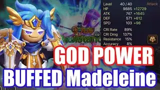 【Summoners War RTA】THE BUFFED Water Madeleine Cookie, Destroy all enemies with god power!!