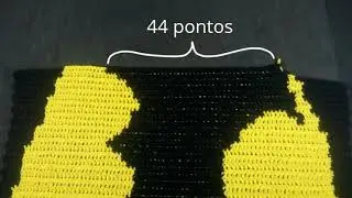 Tapete - Croche - Morcego do Batman - Parte 5