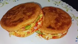 गेहूं के आटे का नाश्ता | तवा वेज बर्गर | Unique Snacks Recipe | No Buns simple Burger Recipe