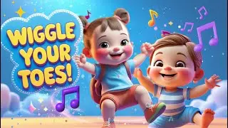 Wiggle Your Toes🎶Easy Toddler Body Parts Song🎉Super Simple Body Parts Song for Kids🌟Fun Action Song