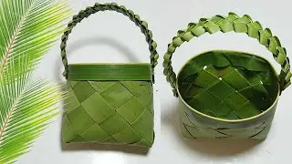 SECRET to making bag coconut leaves from palm
