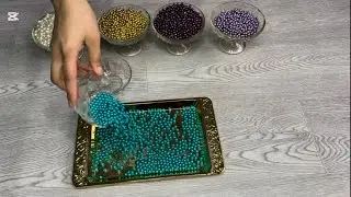 Perfect Color Sorting Beads ASMR #beaddropasmr #asmr #trendvideo #satisfying #relaxing 