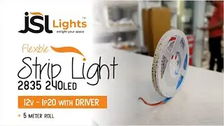 Flexible 12V 240LED 2835 Strip Light, Cove Light with Driver #JSLLights Jai Satya Lighting