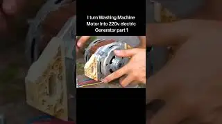 WASHING machine  MOTOR convert electric   GENERATOR