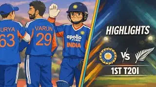 1st T20I 🏏 | IND vs NZ | HIGHLIGHTS | Visual Graphics 🧐 | Real cricket | 
