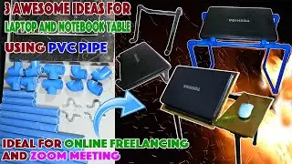 3 Awesome Ideas For Laptop And Notebook Stand With PVC Pipe | Amazing Laptop Table Using PVC Pipes