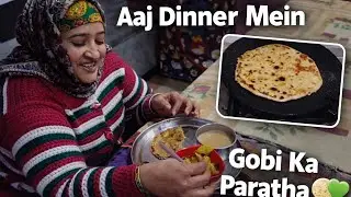 Aaj bna dinner ma gobi ka pratha ❤️ 
