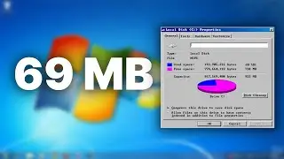 Эта установка Windows 7 занимает всего 69 МБ?