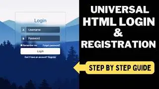 Build a Universal Login & Registration Form with HTML, CSS & Bootstrap