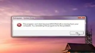 The program can't start because msvcp110.dll is missing