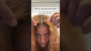 Magic Part Weave. No leave out! No lace closure! No crochet! No glue! My natural scalp. Subscribe 😘