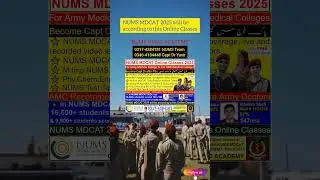 NUMS MDCAT 2025/Army Medical College/Become Captain Army Doctor's after FSc/How to join AMC CMH