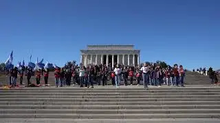 Crestview High School - The Big Red Machine performing Service Salute in Washington DC 2022