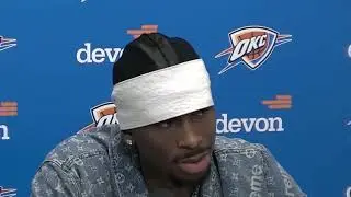 Shai Gilgeous Alexander PostGame Interview | Oklahoma City Thunder vs San Antonio Spurs