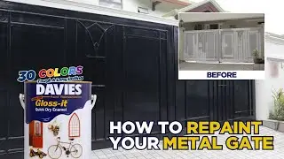 STEP-BY-STEP Guide: How to Repaint a Metal Gate using DAVIES Gloss-It Quick Dry Enamel Paint