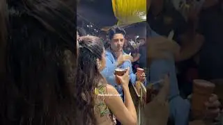 Sidharth and Janhvi relished the taste of lassi in Jaipur 🥤✨
