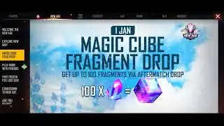 HOW TO GET MAGIC CUBE FRAGMENTS FROM DROPIN FREE FIRE # MAGIC CUBE#  FRAGMENTS # FREE FIRE 🔥 EVENT