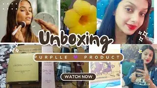 Unboxing of my 💜 purplle product and review ll #trending #facecanada #purplle 