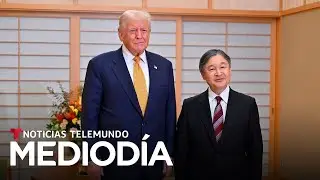 Trump se re&uacute;ne con el emperador de Jap&oacute;n como parte de su gira en Asia | Noticias Telemundo