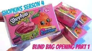 BRAND NEW! SHOPKINS SEASON 4 - BLIND BAGS - OPENING AND REVIEW PART 1