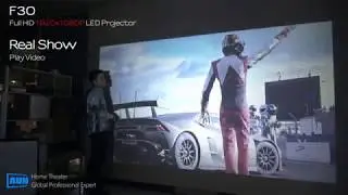 AUN Full HD 1920x1080P Top LED Projector. Best Home Theater